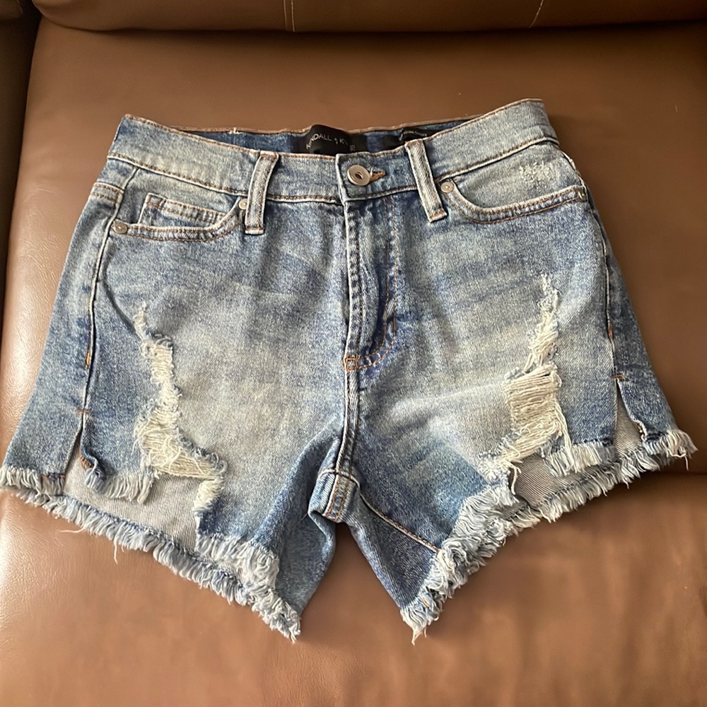 blue ripped jeans shorts never worn